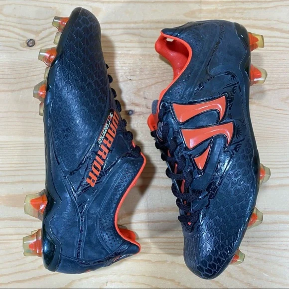 NIB Warrior Youth Skreamer Soccer Lacrosse Field Hockey Cleat  Black/Orange - Picture 7 of 8